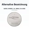 Ansmann CR2032 ličio moneta elemento baterija 3V 230mAh (1 vnt. pakuotė)