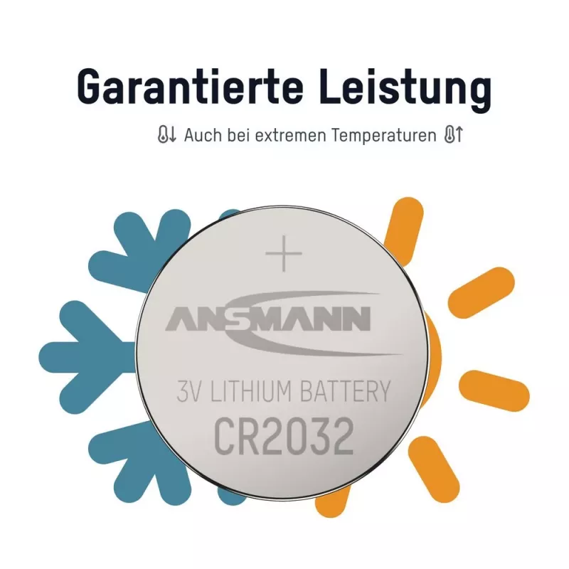 Ansmann CR2032 ličio moneta elemento baterija 3V 230mAh (1 vnt. pakuotė)