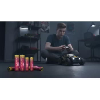 ANSMANN PurePower Set AA baterijų įkroviklis su 4x AA 2100mAh NiMH baterijomis