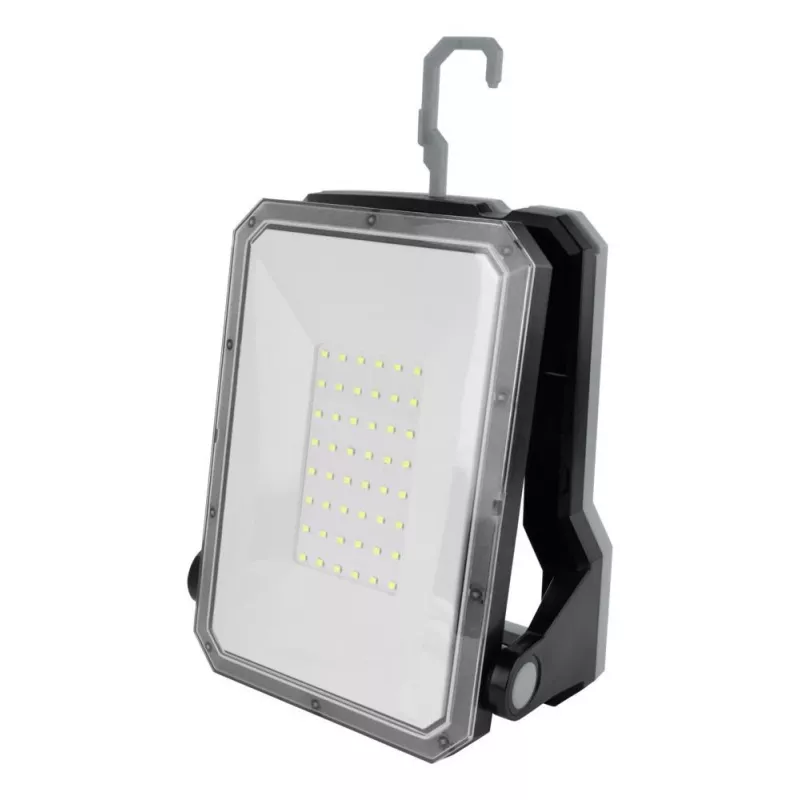 ANSMANN WL2000R-ECO Įkraunamas LED darbinis žibintas, 2000 lm, 6500K, IP54, Power Bank, Juoda/Pilka