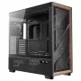 Antec Flux Pro Noctua Edition Full Tower Case, Black/Wood, su Noctua NA-FH1 ventiliatorių šerdimi