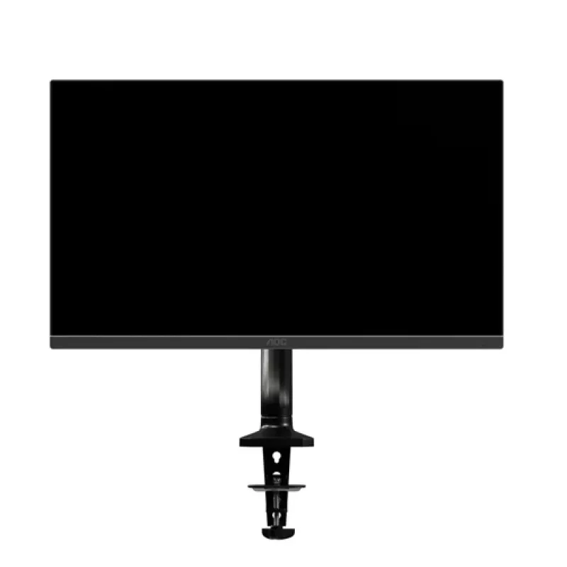 AOC AS110D0 Vienos Rankenos Monitoriaus Laikiklis – Stalo Montavimas – Aliuminis – Juodas – iki 27 colių LCD