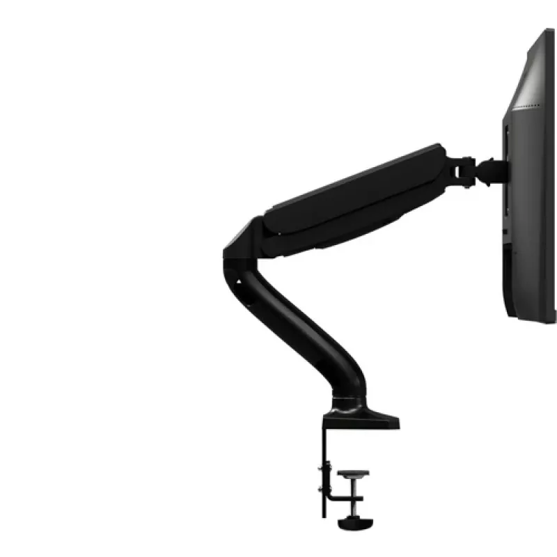 AOC AS110D0 Vienos Rankenos Monitoriaus Laikiklis – Stalo Montavimas – Aliuminis – Juodas – iki 27 colių LCD