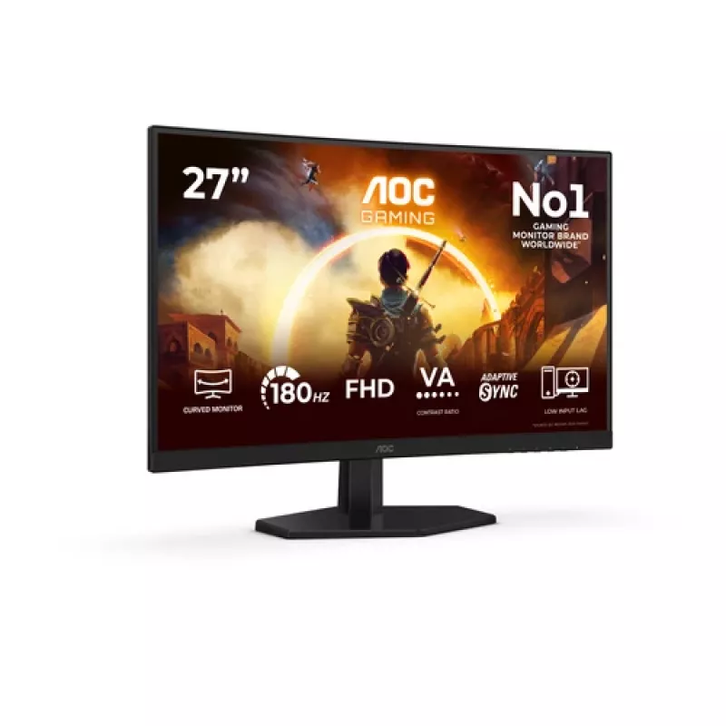AOC C27G42FE – 68,6 cm (27 inch) Full HD lenktas VA monitorius, 180 Hz, 4 ms, HDR10, HDMI/DisplayPort, VESA
