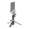 AOCHUAN M3 Pro 3-in-1 gimbal, selfie lazda ir trikojis su LED lempa ir RGB apšvietimu 180 cm, juoda