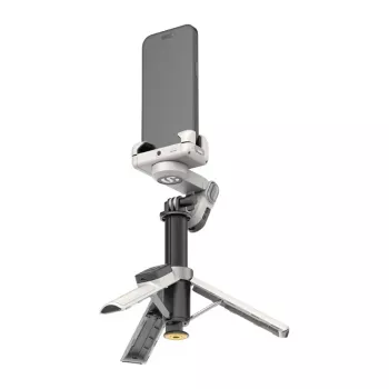 AOCHUAN M3 Pro 3-in-1 gimbal, selfie lazda ir trikojis su LED lempa ir RGB apšvietimu 180 cm, juoda