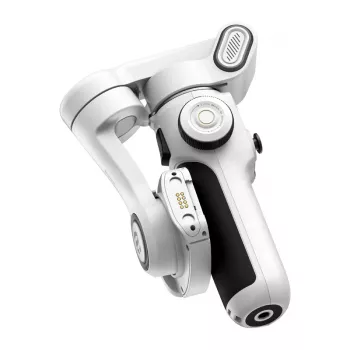 AOCHUAN Smart P2 3 ašių gimbalinis stabilizatorius su AI jutikliu, Magsafe, LED, Baltas