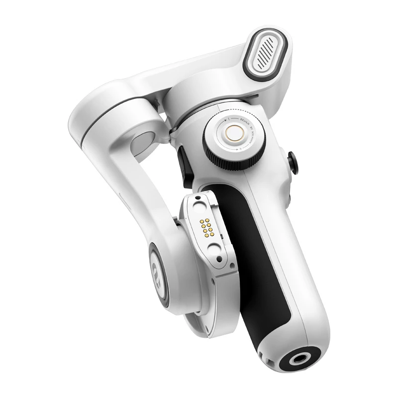 AOCHUAN Smart P2 3 ašių gimbalinis stabilizatorius su AI jutikliu, Magsafe, LED, Baltas
