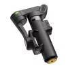 AOCHUAN Smart X3 AI sekimo gimbal stabilizatorius su LED šviesa ir selfie lazda išmaniesiems telefonams, juoda