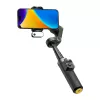 AOCHUAN Smart X3 AI sekimo gimbal stabilizatorius su LED šviesa ir selfie lazda išmaniesiems telefonams, juoda