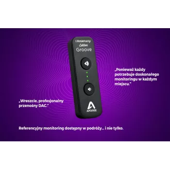 „Apogee GROOVE Anniversary“ DAC ir ausinių stiprintuvas
