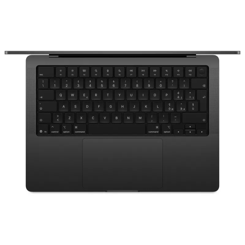 Apple MacBook Pro 14 M5 Space Black, 24GB RAM, 4TB SSD, Vokiška klaviatūra, Nano-texture Glass, 70W USB-C Power