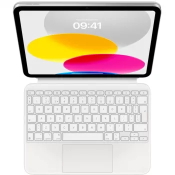 “Apple Magic Keyboard Folio with Trackpad - British English (QWERTY) - White - for iPad (10th Generation)”