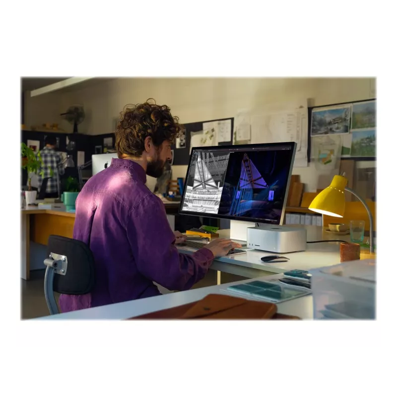 Apple Studio Display 27 colų 5K Retina monitorius, standartinis stiklas, sidabrinis, su pakreipiamu stovu