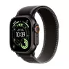 Apple Watch Ultra 3 GPS + Cellular 49mm juodo titano korpusas su Black/Charcoal Trail Loop – didelis (Modelis A3281, MF1H4QR/A)