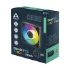 Arctic BioniX P12 A-RGB 120mm PWM ventiliatorius korpusui (3 vnt.) – adresuojamas RGB, 450-3000 RPM, 129 m³/h, juodas