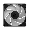 Arctic BioniX P12 A-RGB 120mm PWM ventiliatorius korpusui (3 vnt.) – adresuojamas RGB, 450-3000 RPM, 129 m³/h, juodas