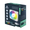 Arctic BioniX P12 A-RGB White 3-Pack – 120 mm PWM korpuso ventiliatorius su adresuojamu RGB ir daugina grandine, 450-3000 RPM