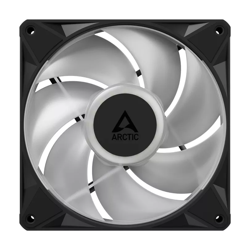 Arctic BioniX P14 A-RGB 140mm PWM korpuso ventiliatorius su Daisy Chain, 400-2500 RPM, 186 m³/h, juodas
