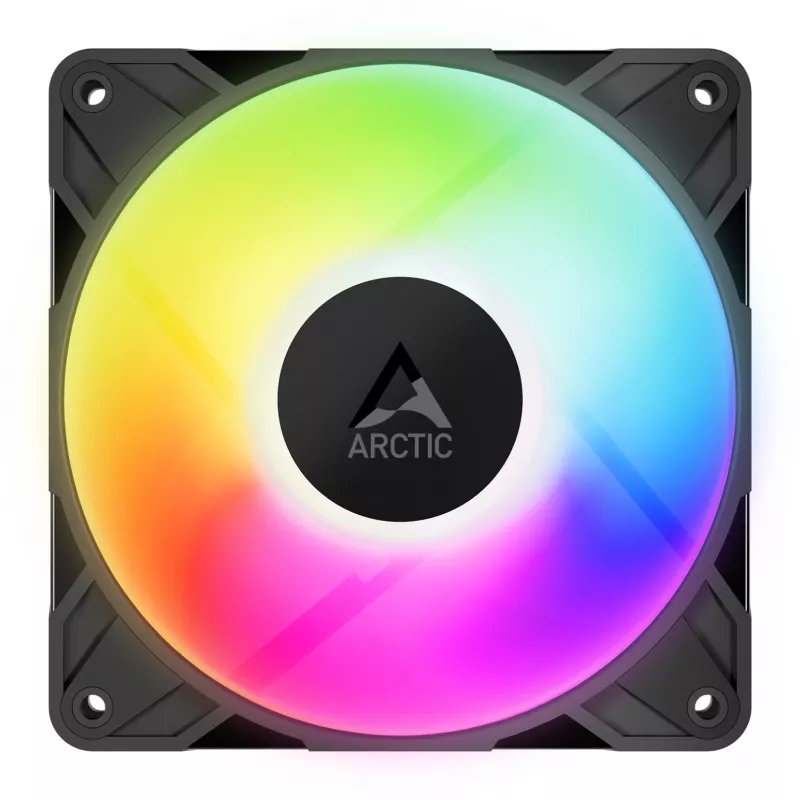ARCTIC P12 PRO A-RGB LN 3-pack juodi 120 mm korpuso ventiliatoriai
