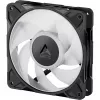 ARCTIC P12 PRO A-RGB LN 3-pack juodi 120 mm korpuso ventiliatoriai