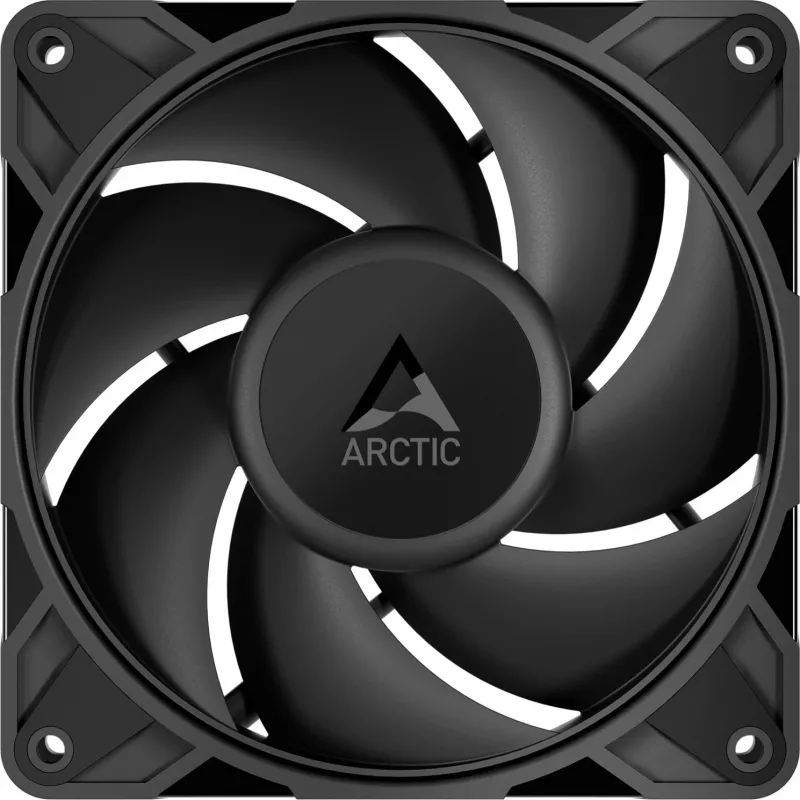 ARCTIC P12 PRO PST LN 120 mm korpuso ventiliatorius, 5 vnt. rinkinys, juodas, PWM, ARGB