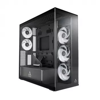 Arctic Xtender VG Black Clear Glass Vertical GPU Mount - Midi/Minitower - ATX