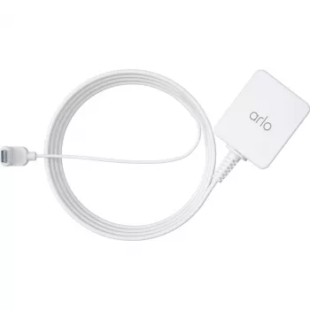 ARLO USB įkrovimo adapteris Euro kištukas į USB-C 7,6 m lauko baltas
