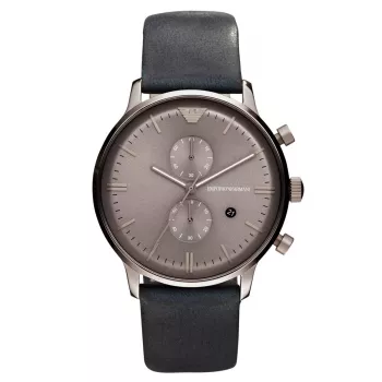 ARMANI AR0388 Vyriškas laikrodis iš nerūdijančio plieno su chronografu, 43 mm