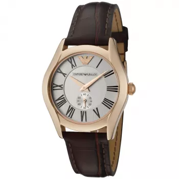 ARMANI AR0678 Moteriškas Kvarcinis Laikrodis 35mm Nerūdijantis Plienas Baltas Ciferblatas