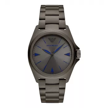 ARMANI AR11381 Vyriškas Kvarcinis Analoginis Laikrodis 40mm Nerūdijantis Plienas Mėlynas Ciferblatas