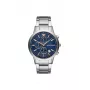 Armani AR11458 Vyriškas kvarcinis laikrodis su mėlynu ciferblatu ir nerūdijančio plieno apyranke, 43 mm
