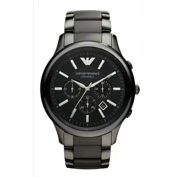 Armani AR1452 Vyriškas keraminis chronografinis laikrodis 43mm juodas