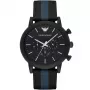 ARMANI AR1948 Vyriškas Kvarcinis Chronografo Laikrodis 46mm Nerūdijantis Plienas