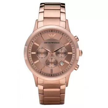 Armani AR2452 Vyrų Chronografinis Laikrodis 43mm Nerūdijančio Plieno Mėlynu Ciferblatu