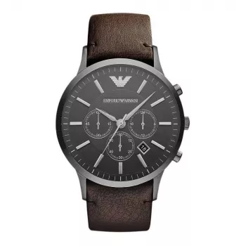 ARMANI AR2462 Vyrų Chronografinis Laikrodis 46mm Nerūdijančio Plieno Mėlynu Ciferblatu