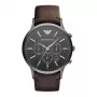ARMANI AR2462 Vyrų Chronografinis Laikrodis 46mm Nerūdijančio Plieno Mėlynu Ciferblatu