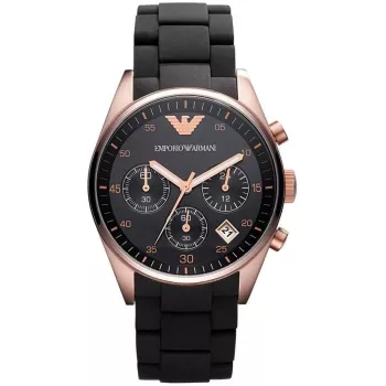 ARMANI AR5906 Moteriškas Rožinio Aukso Spalvos Nerūdijančio Plieno Kvarcinis Chronografas