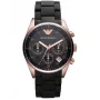 ARMANI AR5906 Moteriškas Rožinio Aukso Spalvos Nerūdijančio Plieno Kvarcinis Chronografas