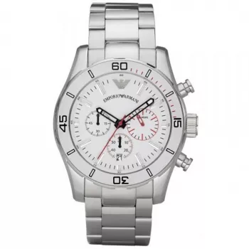 ARMANI AR5932 vyriškas laikrodis 45mm nerūdijančio plieno rožinio aukso PVD kvarcinis chronografas