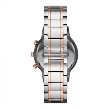 ARMANI AR80025 Vyriškas Kvarcinis Chronografo Laikrodis 43mm Nerūdijančio Plieno Mėlynas Ciferblatas