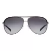 ARMANI EXCHANGE AX2002-60992V Unisex akiniai nuo saulės – matinio juodo metalo rėmelis su tamsiai pilkais veidrodiniais sidabriniais lęšiais