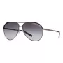 ARMANI EXCHANGE AX2002-60992V Unisex akiniai nuo saulės – matinio juodo metalo rėmelis su tamsiai pilkais veidrodiniais sidabriniais lęšiais