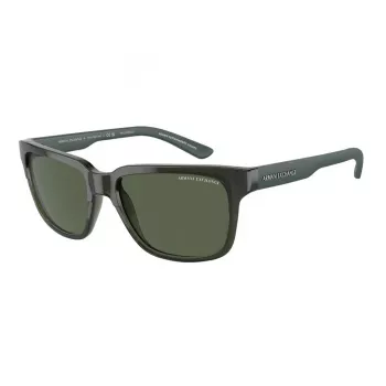 ARMANI EXCHANGE AX4026S83419A Unisex Rectangular Sunglasses Matte Black 56/17/140 mm