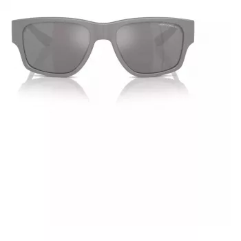 Armani Exchange AX4141SU81806 Vyriški Akiniai nuo Saulės Matinė Juoda Tamsiai Pilka 56mm