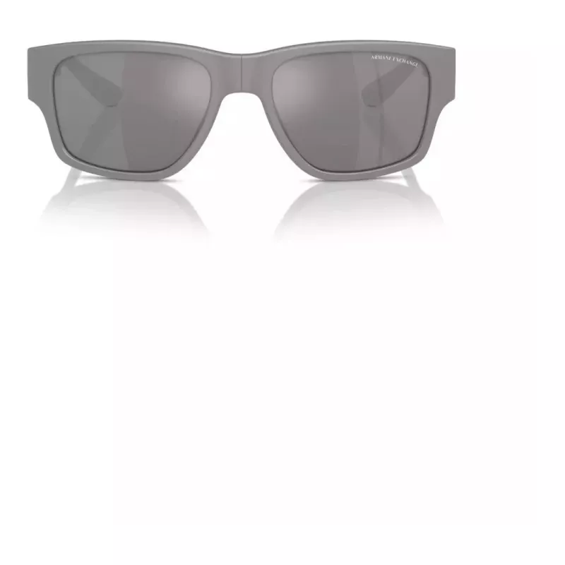 Armani Exchange AX4141SU81806 Vyriški Akiniai nuo Saulės Matinė Juoda Tamsiai Pilka 56mm