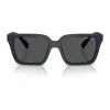 Armani Exchange AX4147S 610587 Vyriški akiniai nuo saulės – matinio juodo rėmelio, tamsiai pilki lęšiai, 56 mm