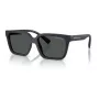 Armani Exchange AX4147S 610587 Vyriški akiniai nuo saulės – matinio juodo rėmelio, tamsiai pilki lęšiai, 56 mm