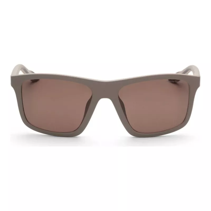 ARMANI EXCHANGE AX4149SU83617 Vyriški stačiakampiai akiniai nuo saulės Havana rudos spalvos acetato rėmeliu, rudi polikarbonato lęšiai 56/18/145 mm