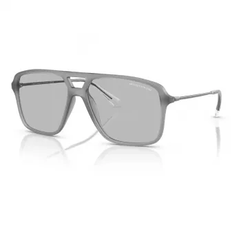 Armani Exchange AX4150SU83638 Akiniai Vyriški Kvadratiniai Matiniai Juodi Pilki 59mm